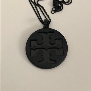 Tory Burch Pendant Necklace (Black)